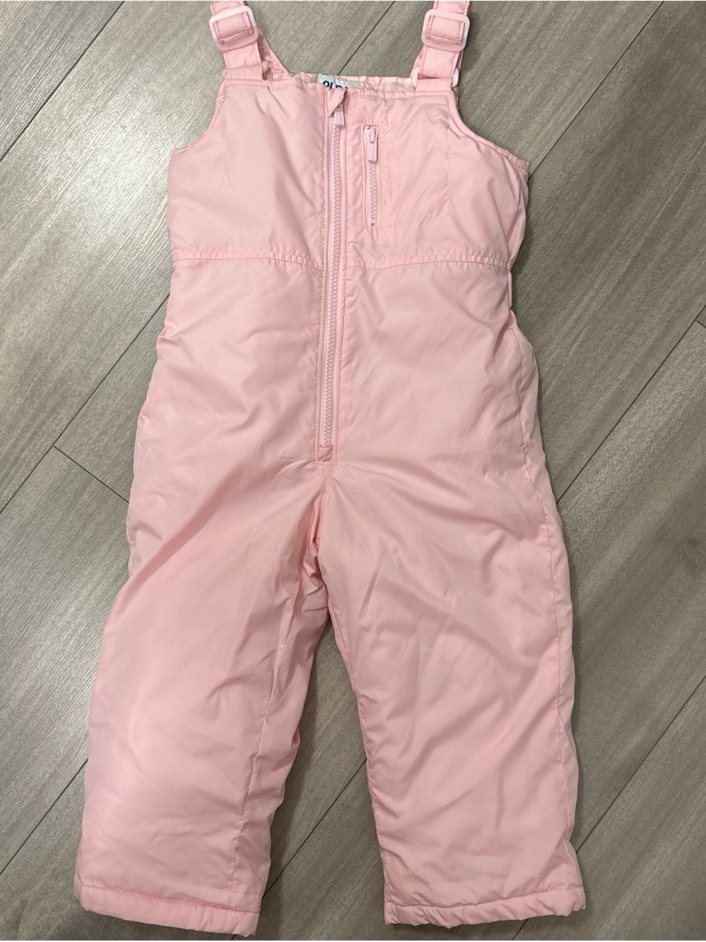 Old Navy Light Pink Insulated Snow Bibs for Kids